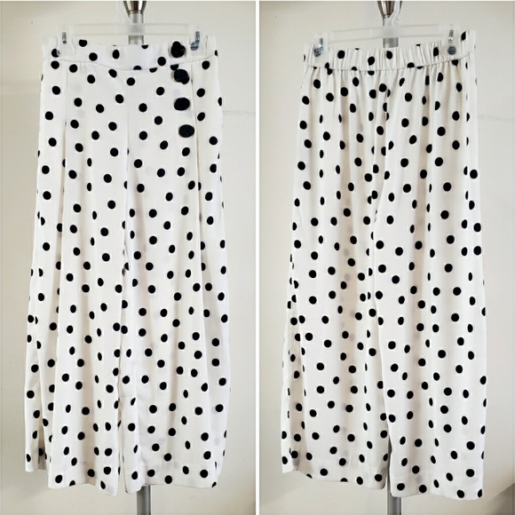 Zara Cropped Flowy Pants - Picture 2 of 8